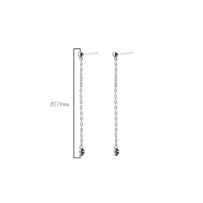 SV925 チェーンスタッドピアス【DA151】 - Better Things Mart