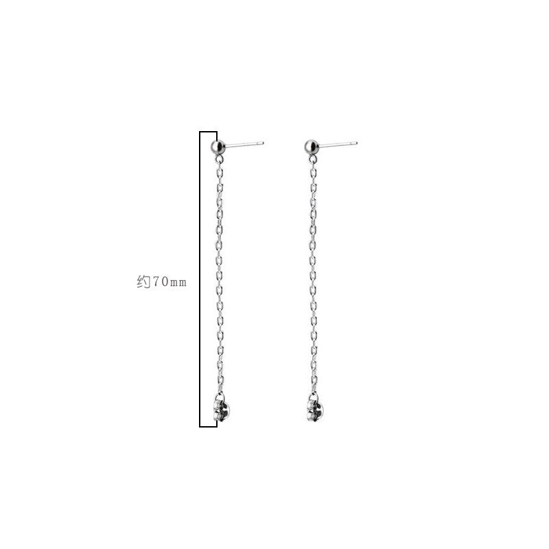 SV925 チェーンスタッドピアス【DA151】 - Better Things Mart